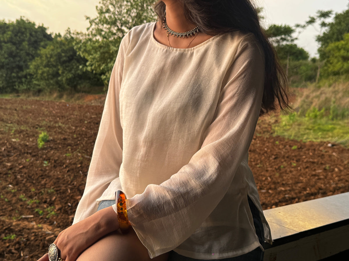 White Boxy Kurta