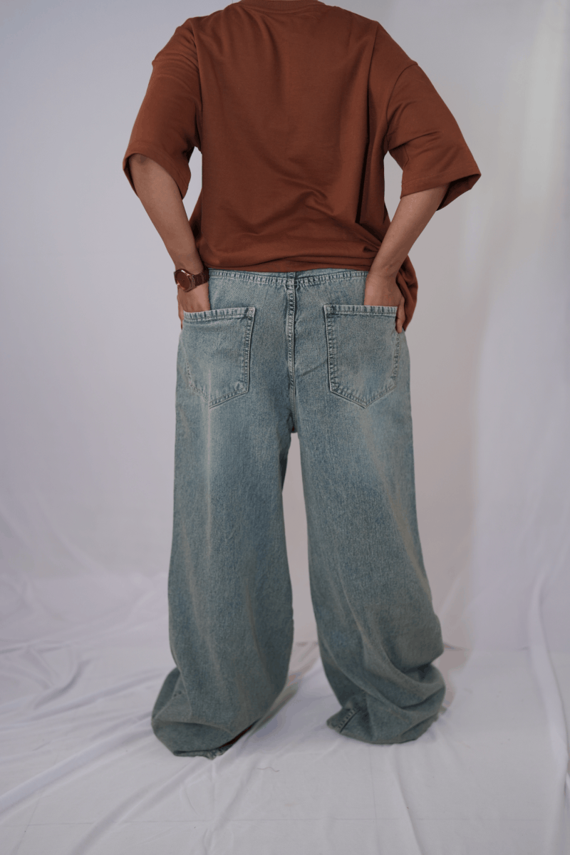 Chain Charm Jeans - Back view