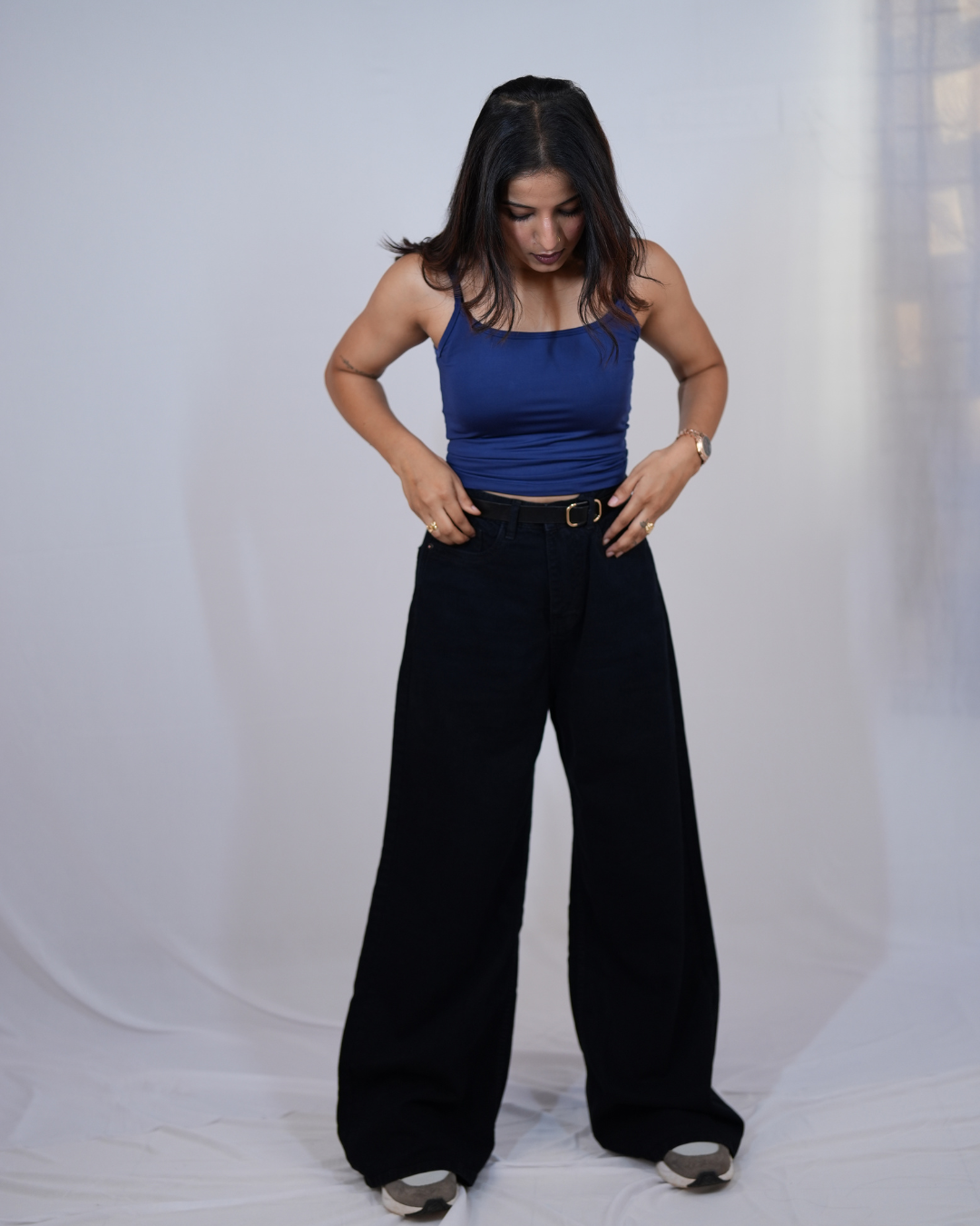 Blue Cami Top - Front View
